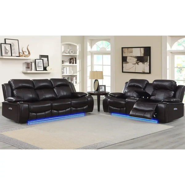 Led Power Reclining Sofa Set