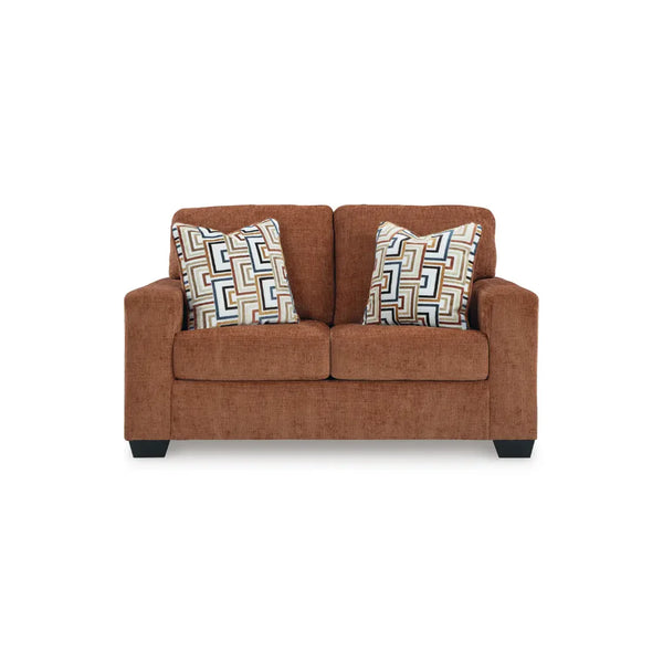 Ashley Aviemore Loveseat in Rust